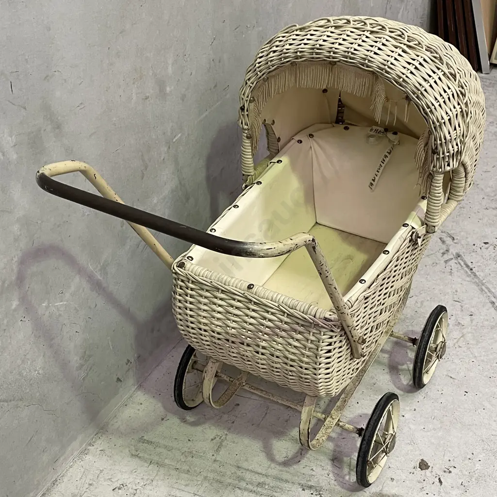 Antique Cane Pram Image 1++
