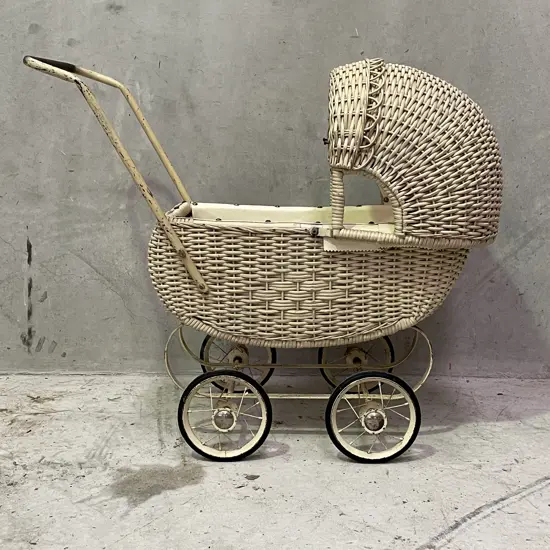Antique Cane Pram