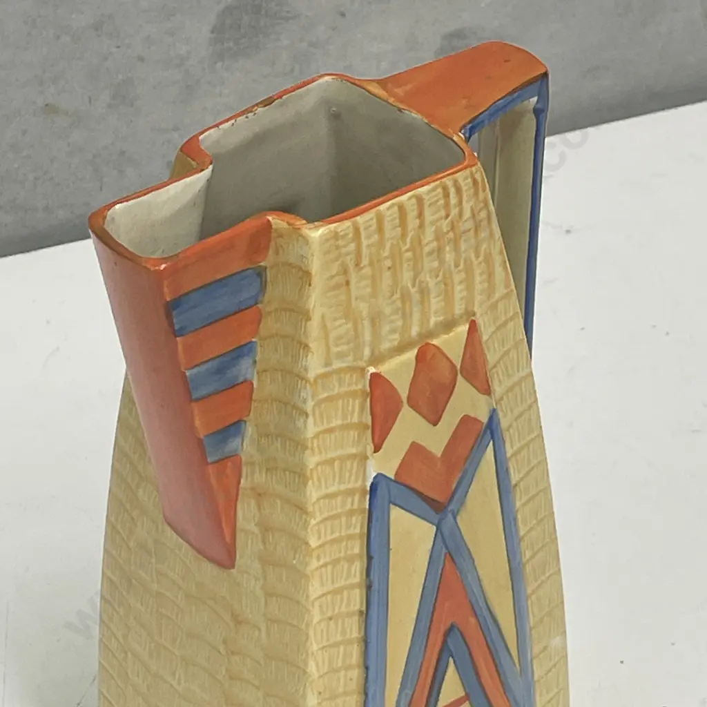 1930's Handpainted Wadeheath Art Deco Jug. H21cm Image 1++