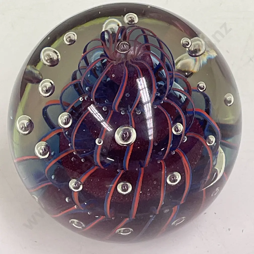Stunning Large Art Glass Paperweight H10cm Dia10cm Image 1++