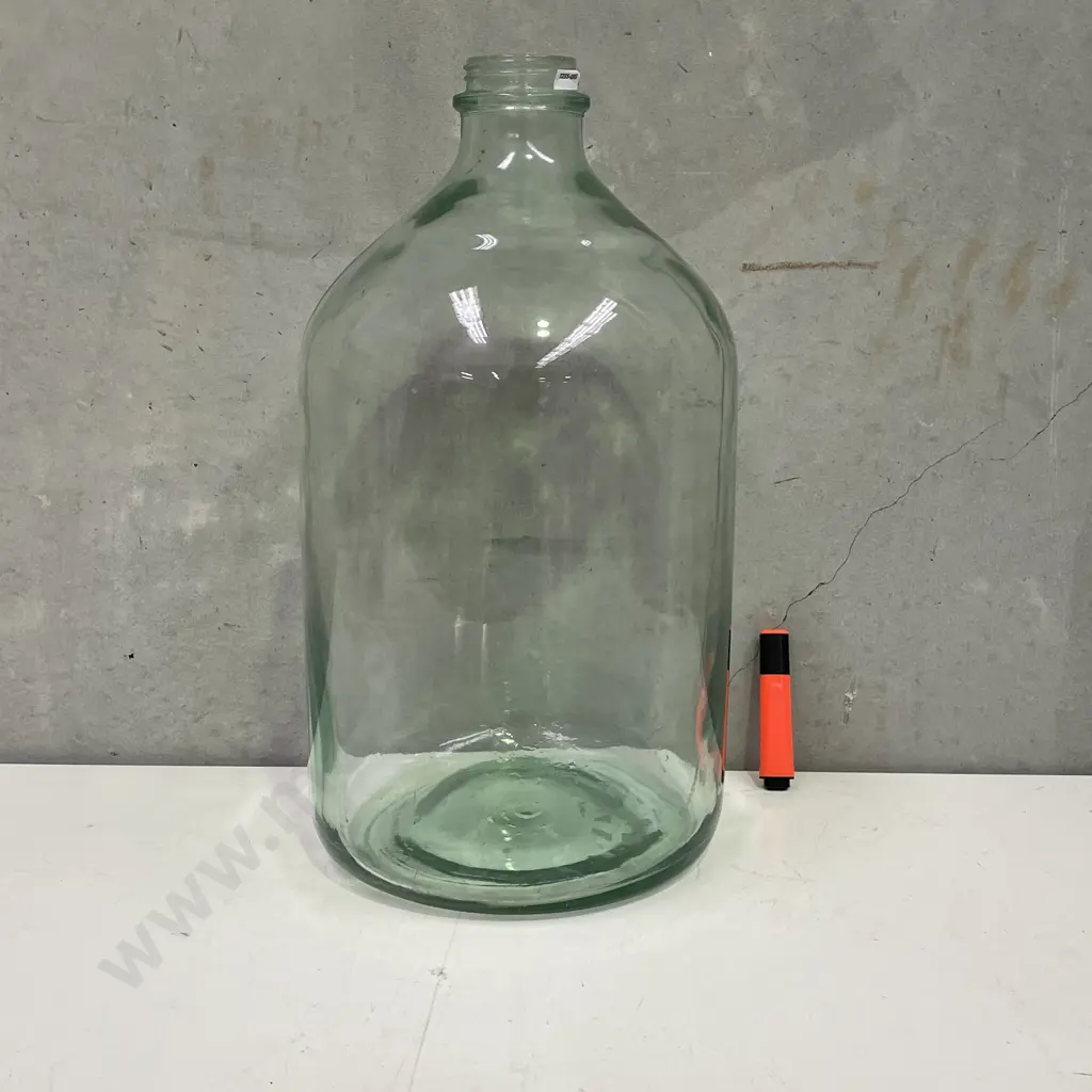 Vintage Extra Large Clear Glass Carboy H53cm Image 1++