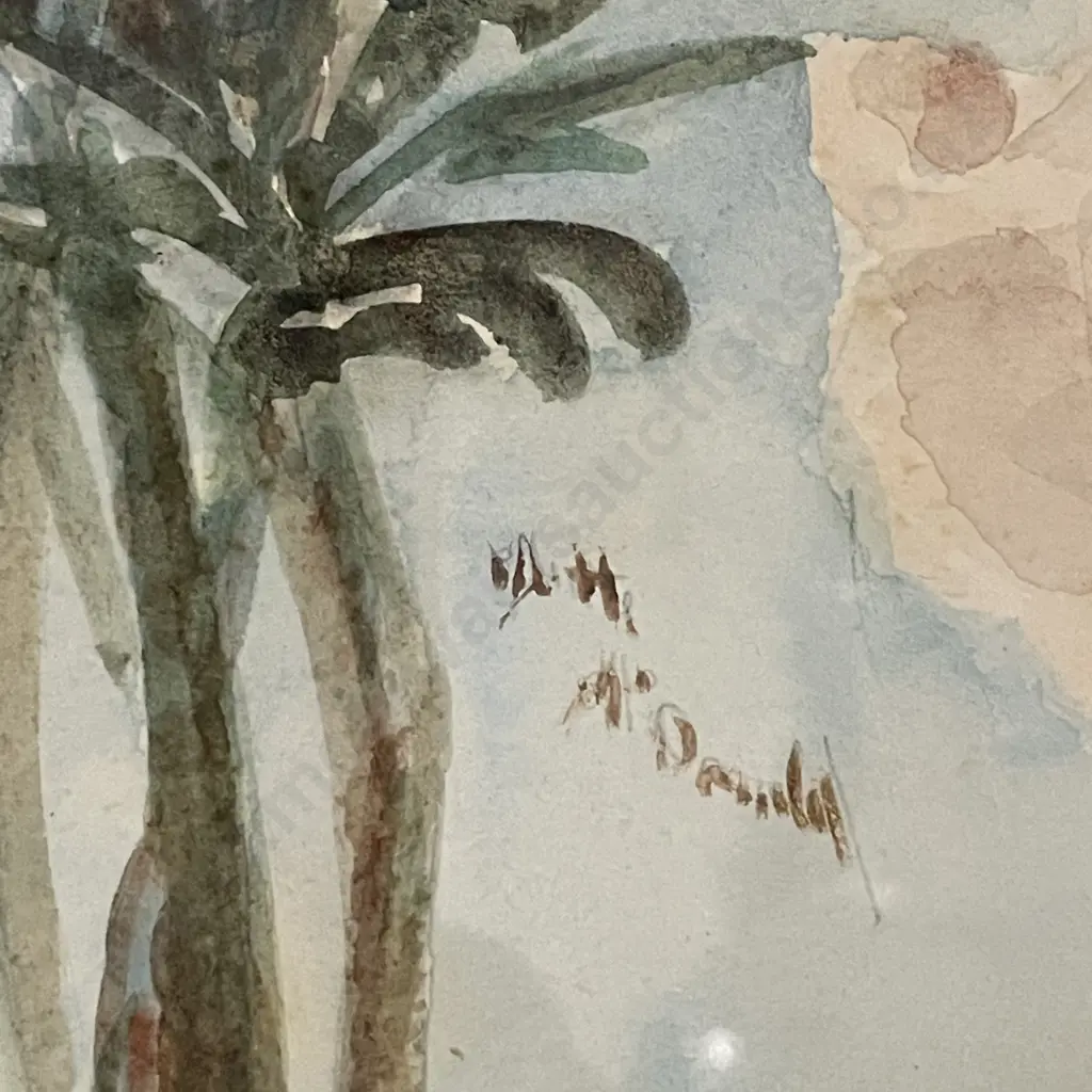Framed Original Signed Watercolour, Floral Themed 37 x 56cm Image 1++