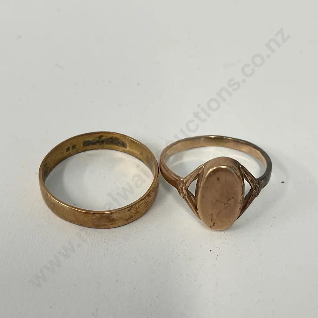 Hallmarked Rose Gold? Ring with one other Image 1++