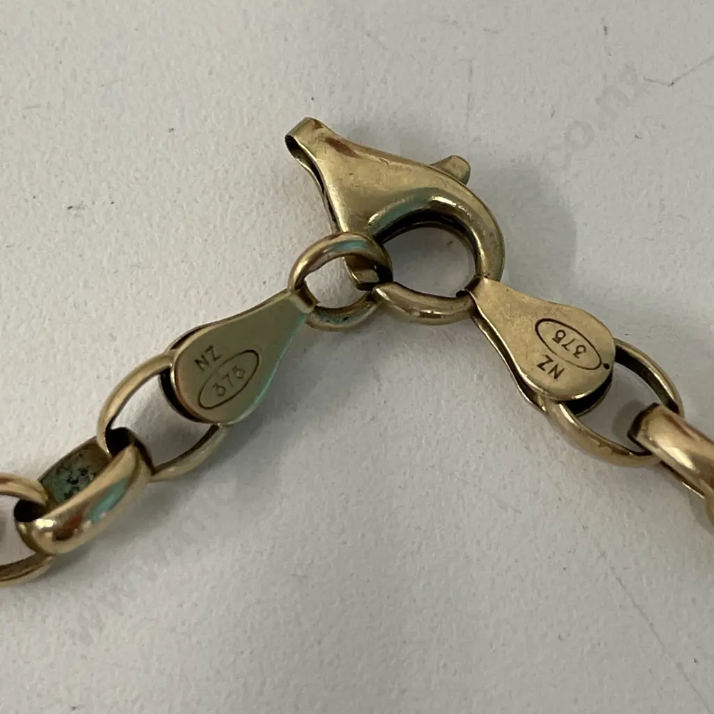 9ct Gold Bracelet. Stamped 375 NZ MW Image 1++