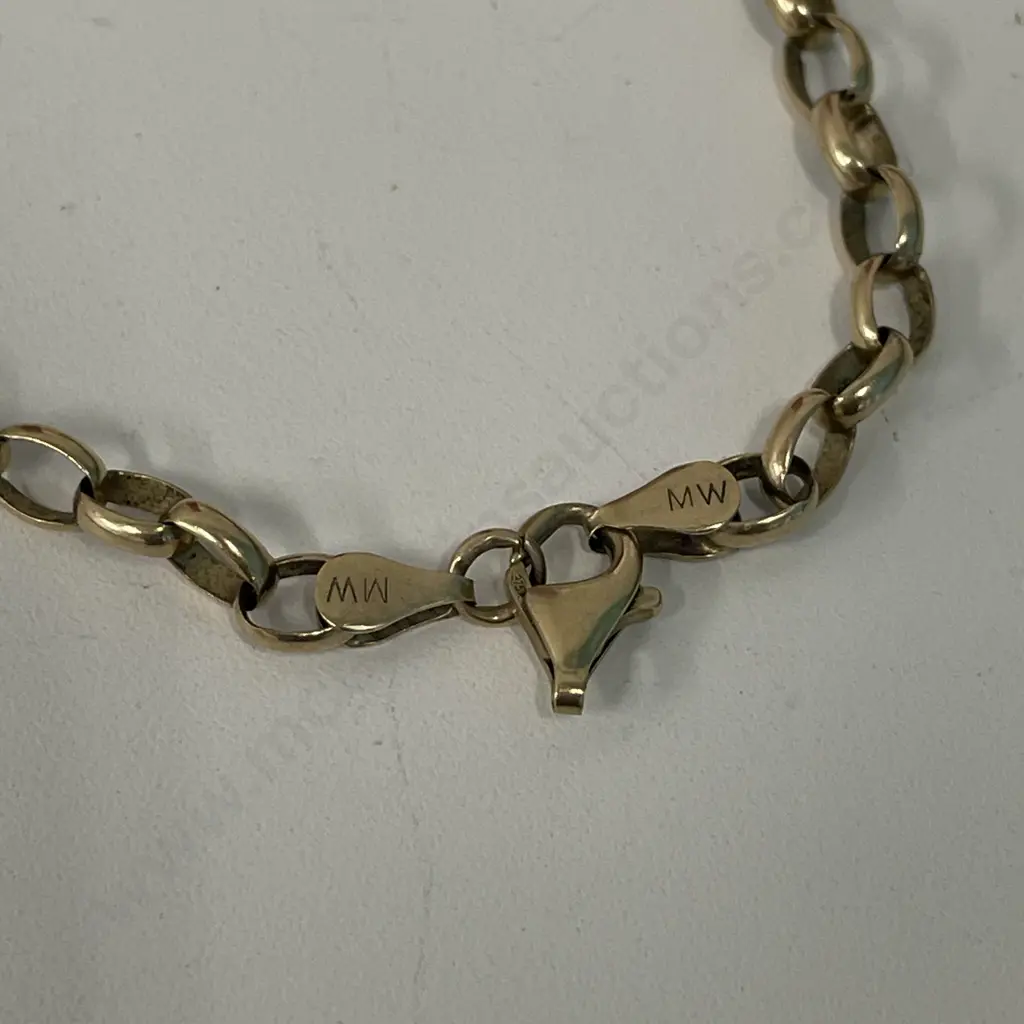 9ct Gold Bracelet. Stamped 375 NZ MW Image 1++