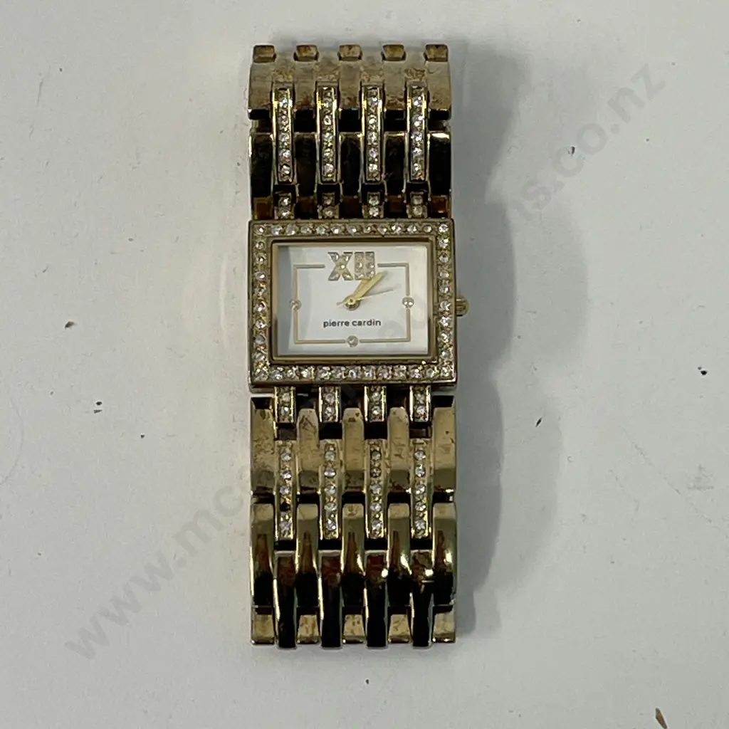 Pierre Cardin Watch with Diamante strap and face. Working Image 1++