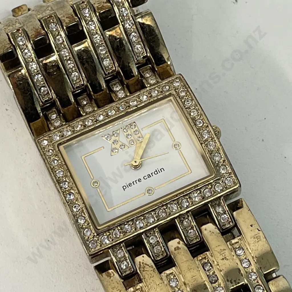 Pierre Cardin Watch with Diamante strap and face. Working Image 1++