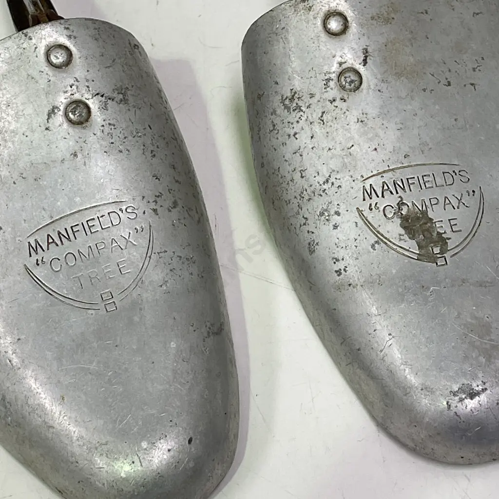 Pair of Vintage Manfield's "Compax" Tree Shoe Stretchers Image 1++