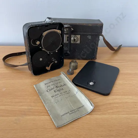Vintage Cine-Kodak Eight Camera with manual and case