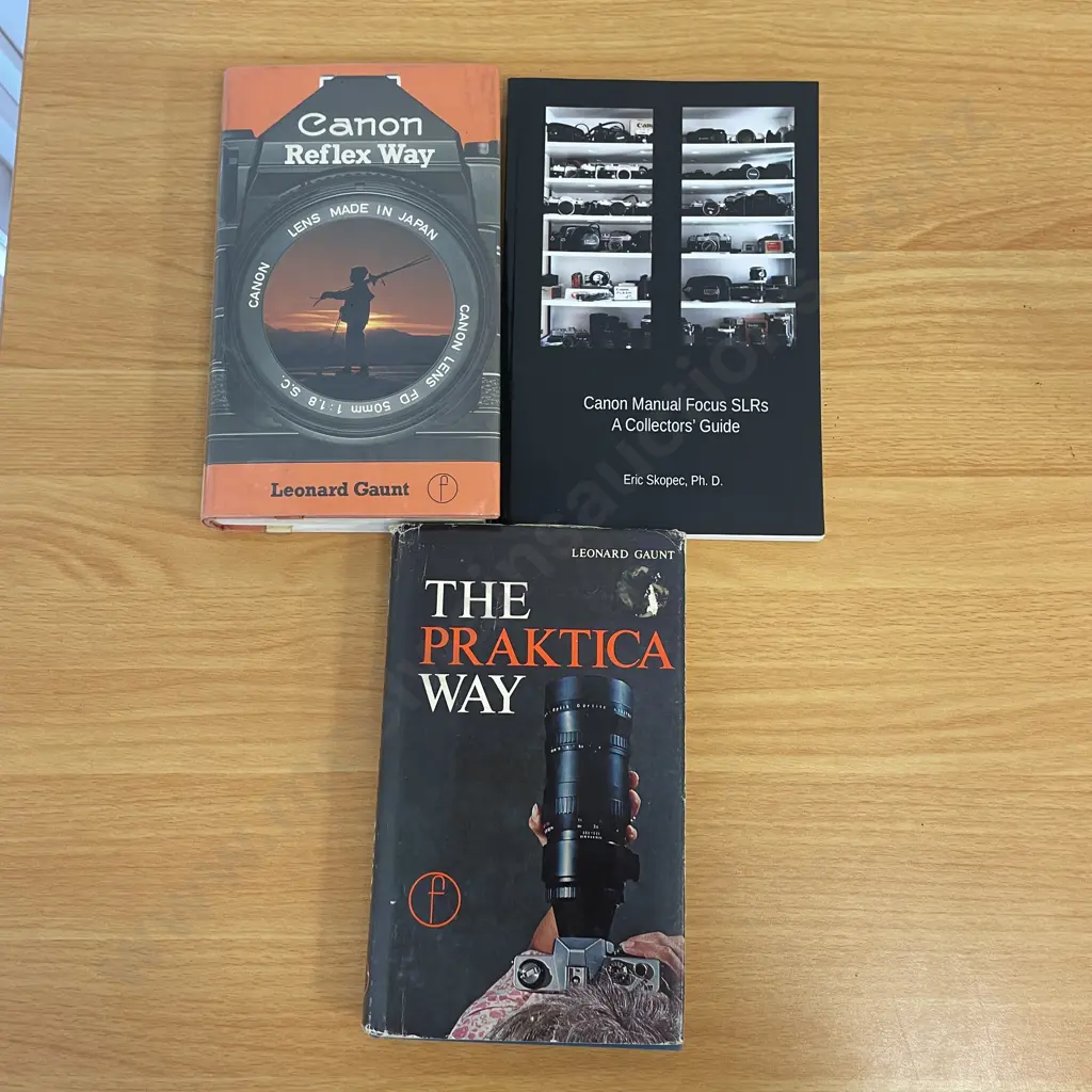 Camera Reference Books: The Praktica Way, Canon Manual Focus SLR's and Canon Reflex Way Image 1++