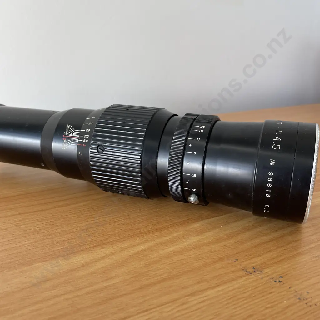 Soligor Miranda F=250mm 1:45 Lens. Made in Japan. No. EL 98618 Image 1++