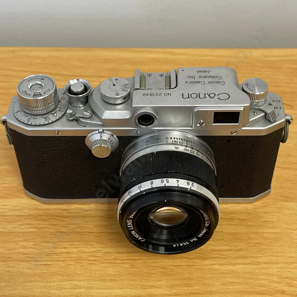Vintage Canon IID2 Camera with Canon 50mm Lens No 221848 Image 1++