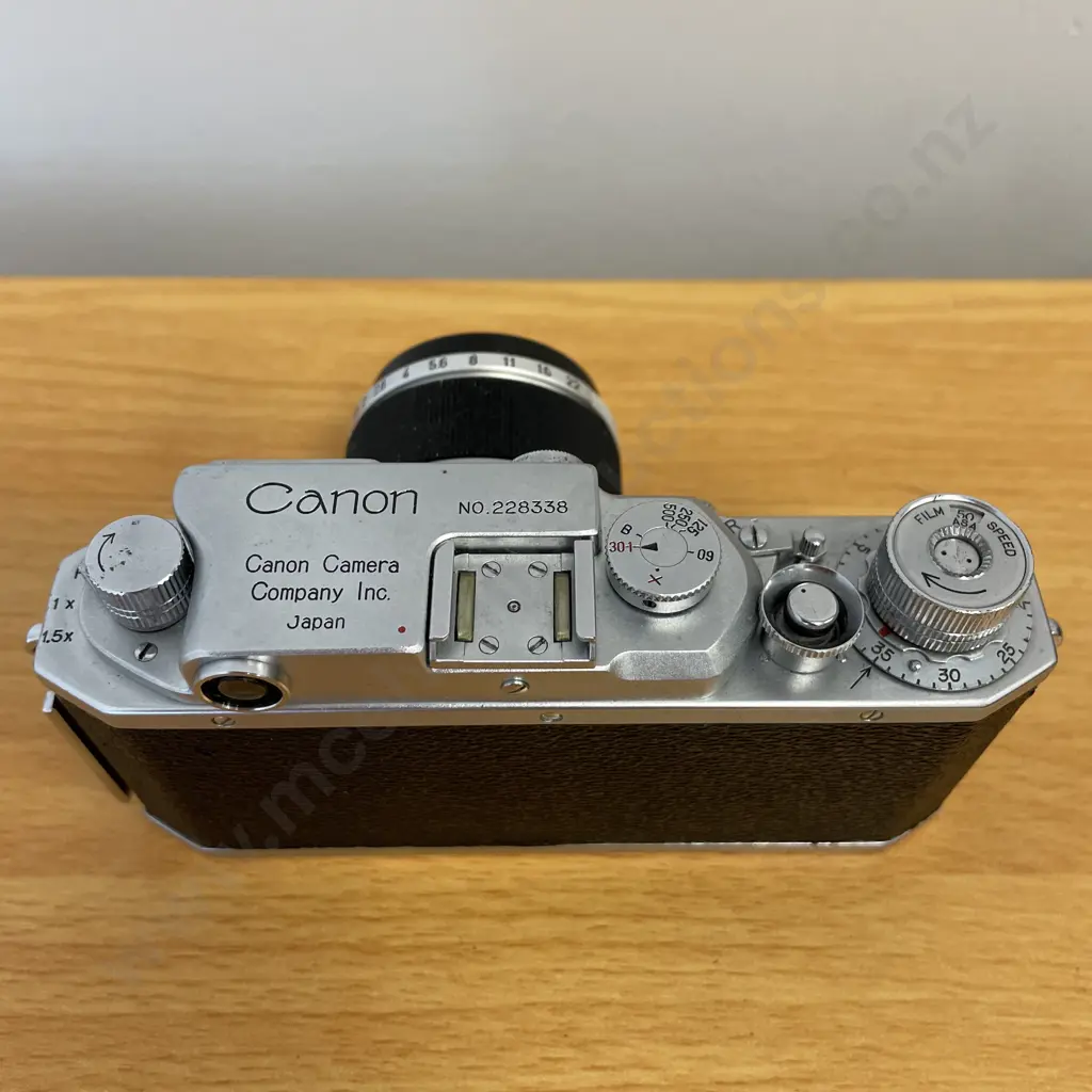 Vintage Canon IIS2 Camera No. 228338 with 50mm Canon Lens No. 236481 Image 1++