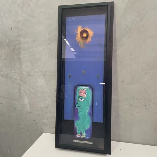 Orginal Jeremy Roberts Abstract Artwork. Boxed framed and glazed. 110x43