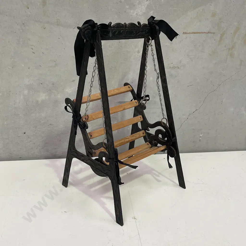 Vintage Cast Dolls Rocking Seat/Swing Image 1++