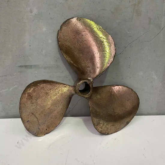 Vintage Solid Brass Propeller Dia 36cm