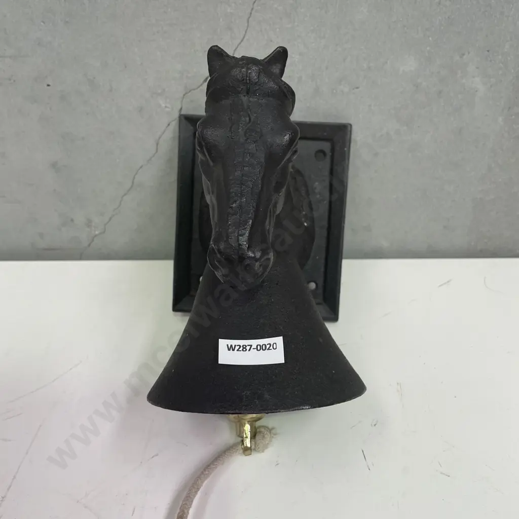 Cast Iron hanging Horse Door Bell Image 1++