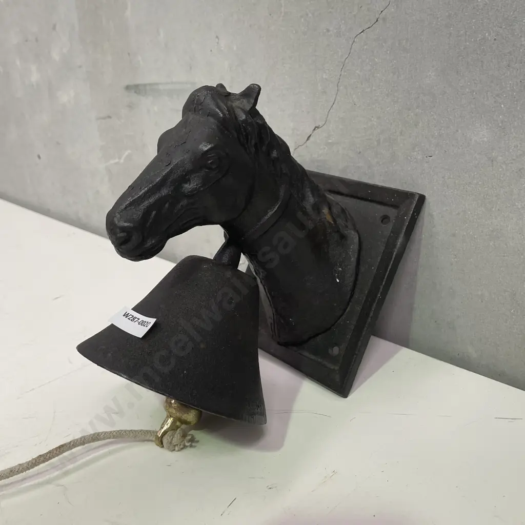 Cast Iron hanging Horse Door Bell Image 1++