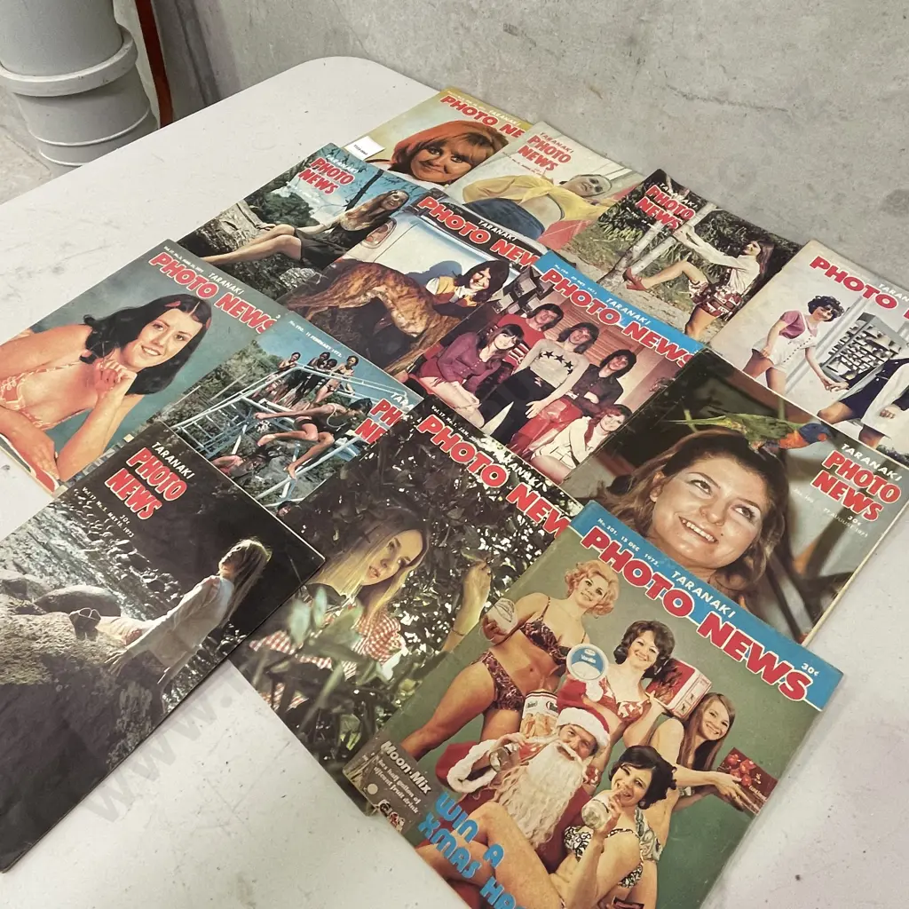 Assortment of Taranaki Photo News magazines Image 1++
