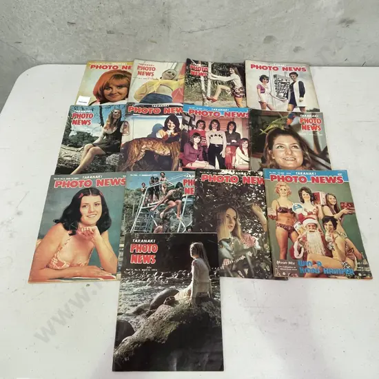 Assortment of Taranaki Photo News magazines