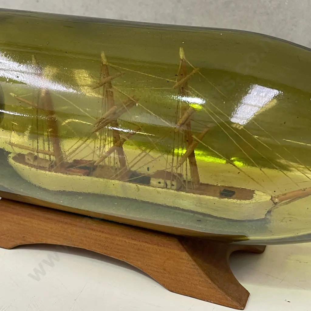 Vintage Ship in a Bottle Image 1++