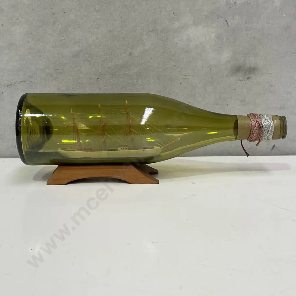 Vintage Ship in a Bottle Image 1++