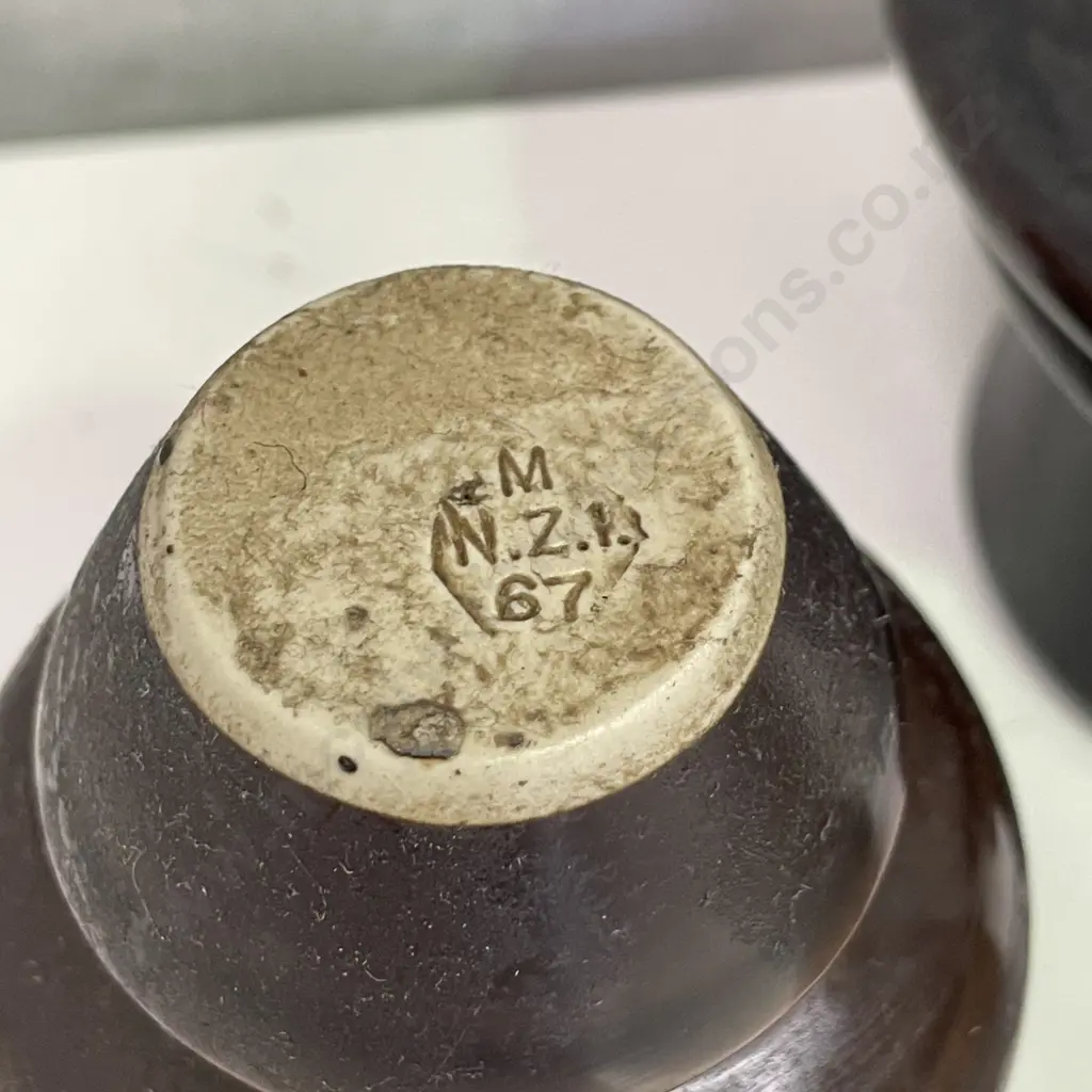 Three Vintage Stoneware Insulators. 2 NZ Made, 1 Bullers Ltd London Image 1++