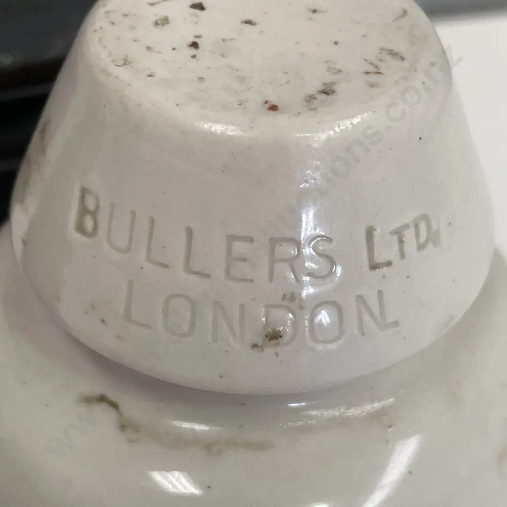 Three Vintage Stoneware Insulators. 2 NZ Made, 1 Bullers Ltd London Image 1++