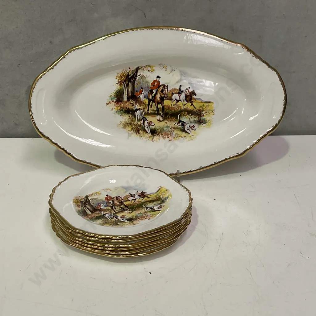 Nelson Ware "Elijah Cotton Ltd" Hunting themed Sandwich Set Image 1++