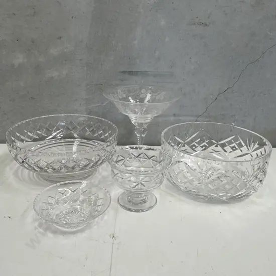 Assorted Vintage Crystal including Stuart