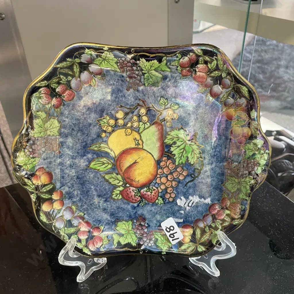 Grimwades Byzante Ware Lustre Fruit Cake Plate Image 1++