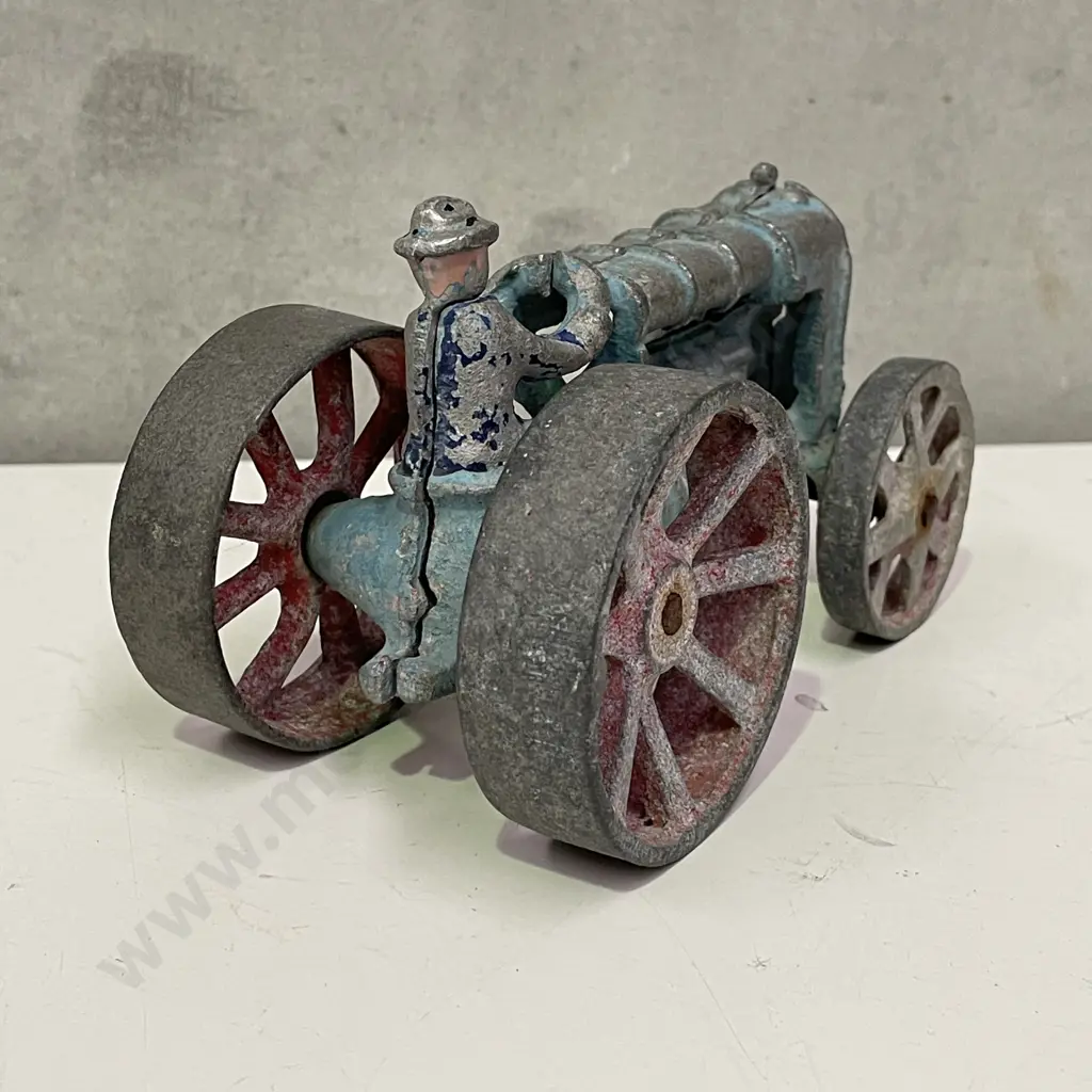 Vintage Tractor with driver H9cm Image 1++