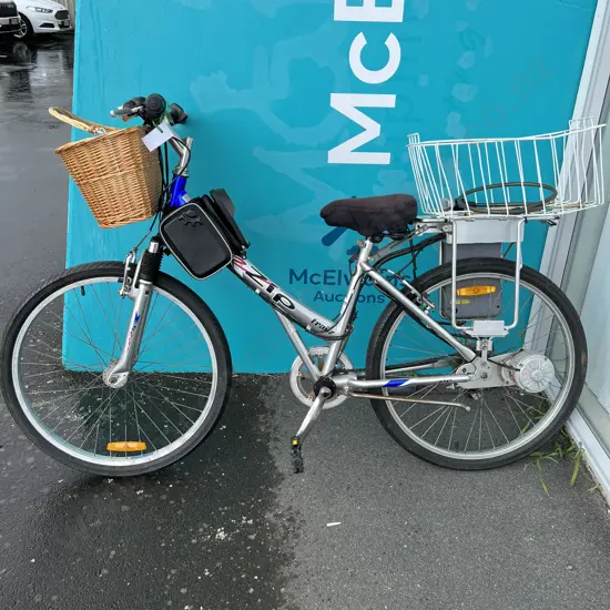 EZip Electric Trailz Bike with front and back baskets