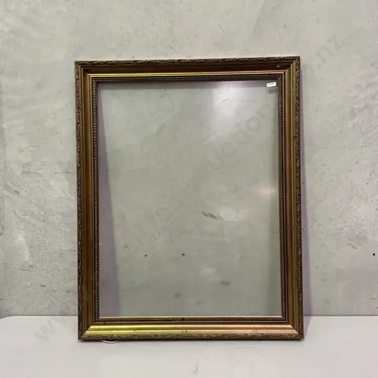 Large Ornate Gilt Frame with glass front. 93 x 75cm