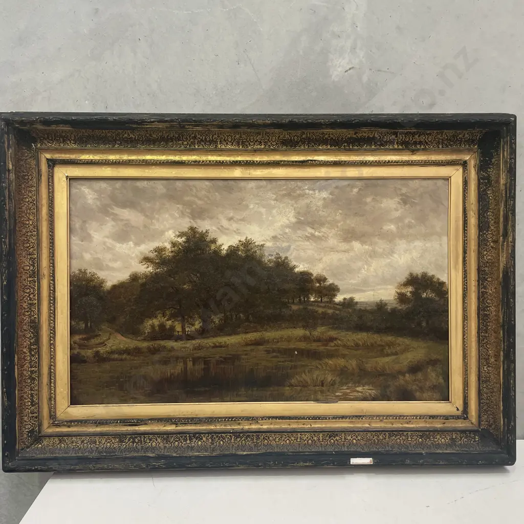 Original Signed "Anderson"? 1884 Oil on Canvas Artwork. 101x70cm. Frame af Image 1++
