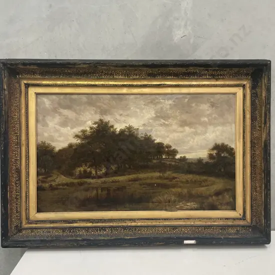 Original Signed "Anderson"? 1884 Oil on Canvas Artwork. 101x70cm. Frame af
