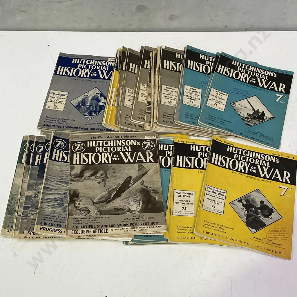 Large Assortment of Hutchinson's Pictorial History of the War Magazines Image 1++