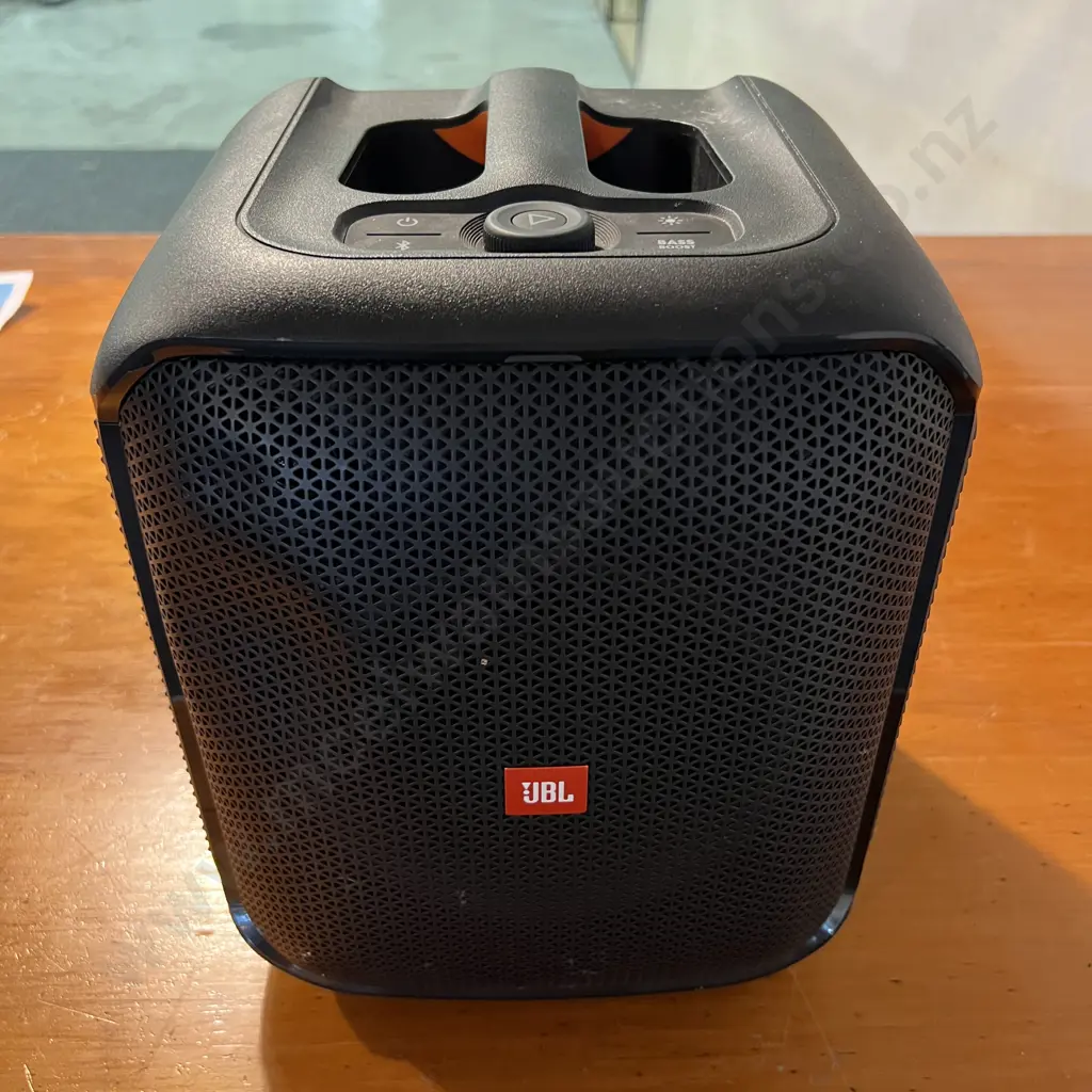 Portable Black JBL Party Box Encore Essential Speaker, has charge Image 1++
