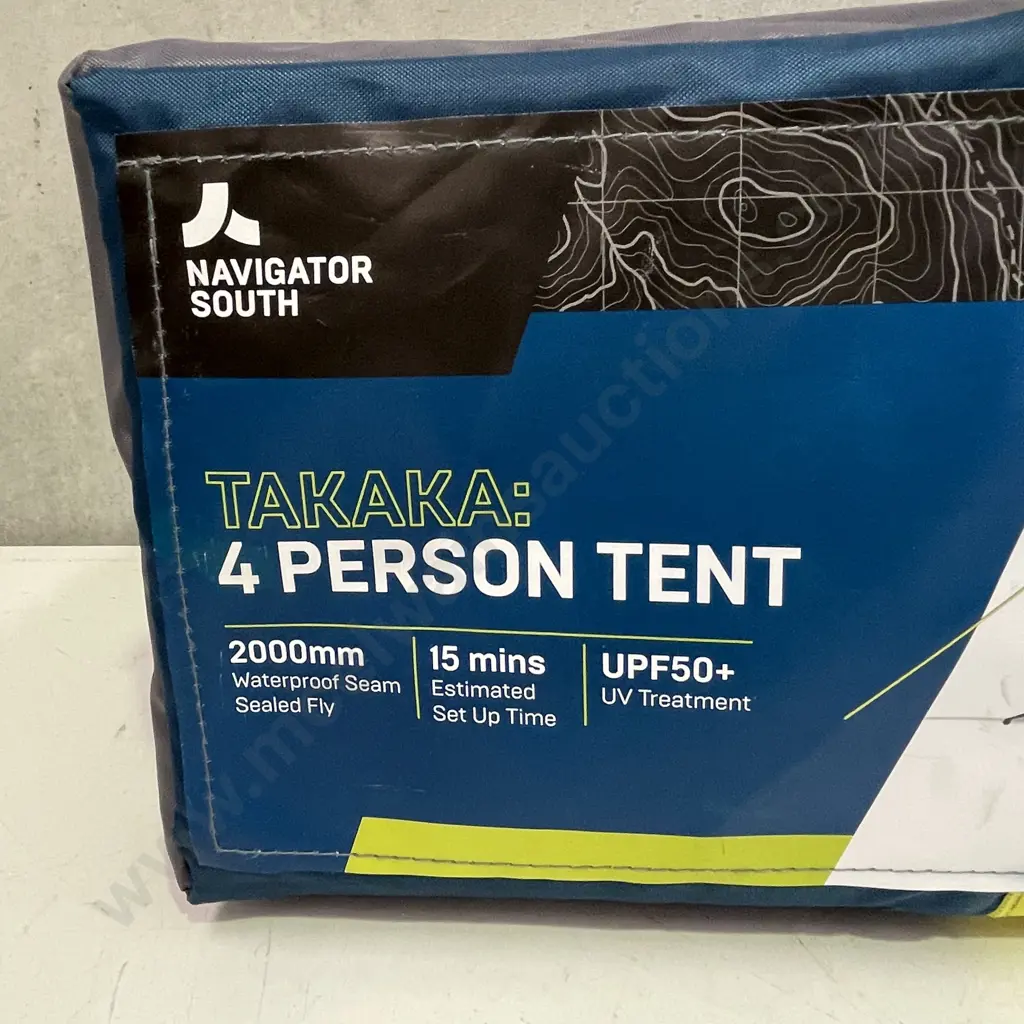 Navigator South 4 person Tent. As new in Box within bag Image 1++