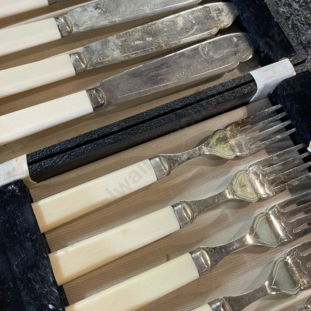 Vintage Boxed Fish Set Image 1++