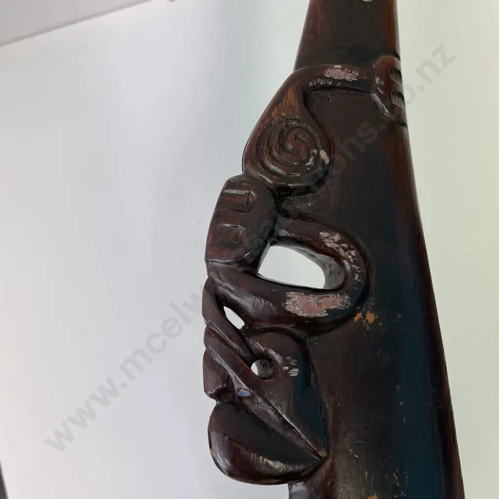 Carved NZ Maori Patu L46cm Image 1++