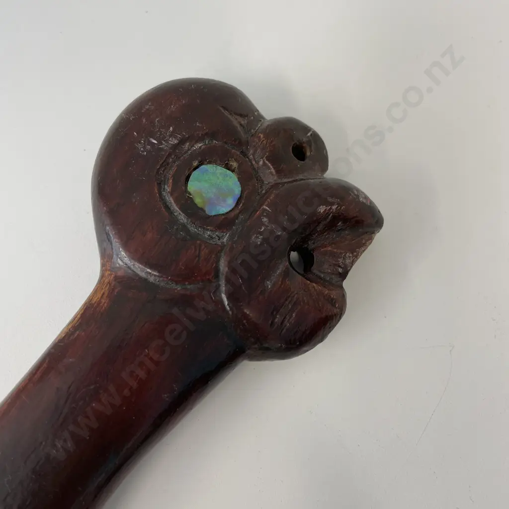 Carved NZ Maori Patu L46cm Image 1++