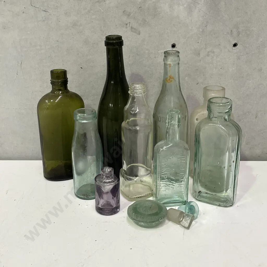 Vintage Glass Bottles etc Image 1++