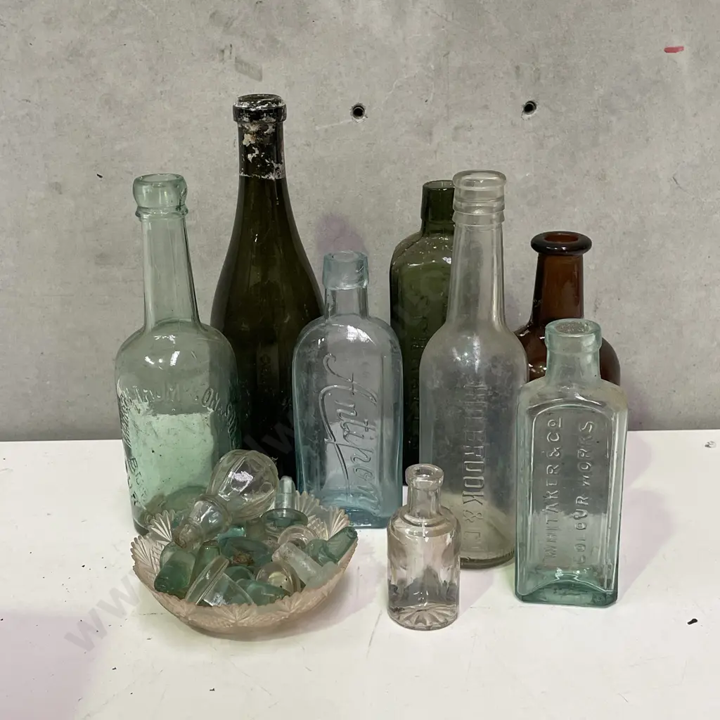 Vintage Glass Bottles etc Image 1++