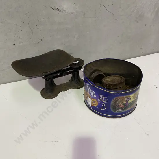 Vintage Scales with weights