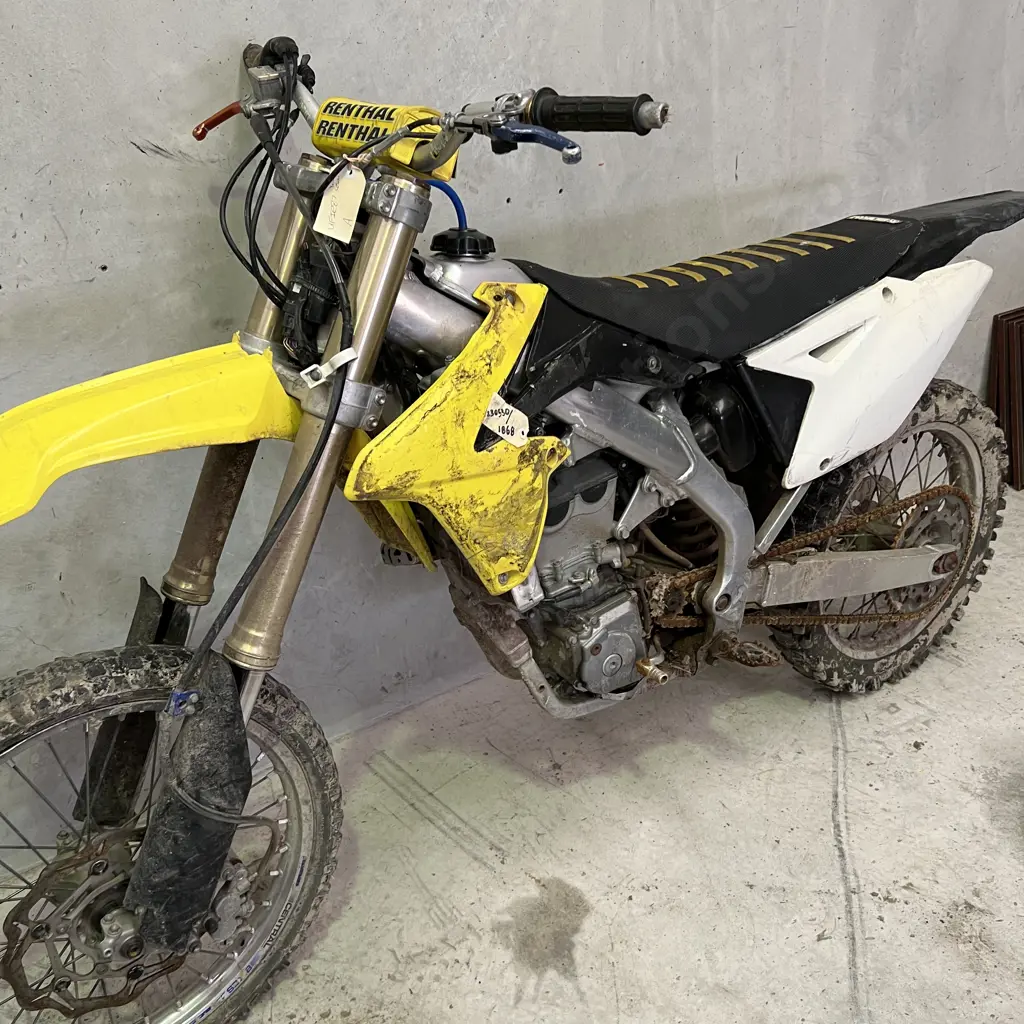Suzuki Moto-Cross Bike, Conventional, Yellow/White , VIN JS1RL42A000503060 Image 1++