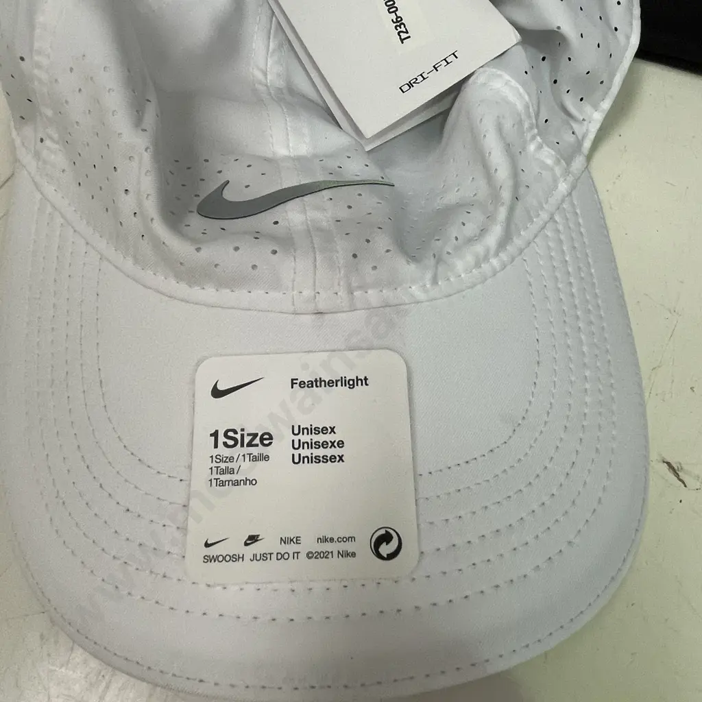 As New White Nike Cap with Nike Backpack Image 1++