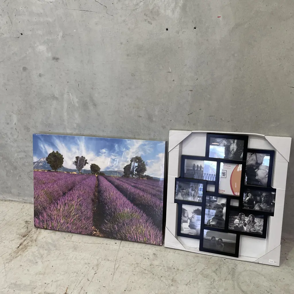 Canvas Artwork and As New Wall Hung Photo Frame Image 1++