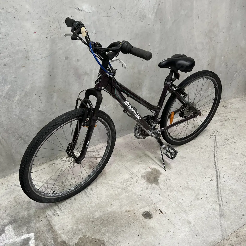 Purple Malvern Star Mountain Bike with Lock w keys. Serial No H07254SNFSD16 Image 1++