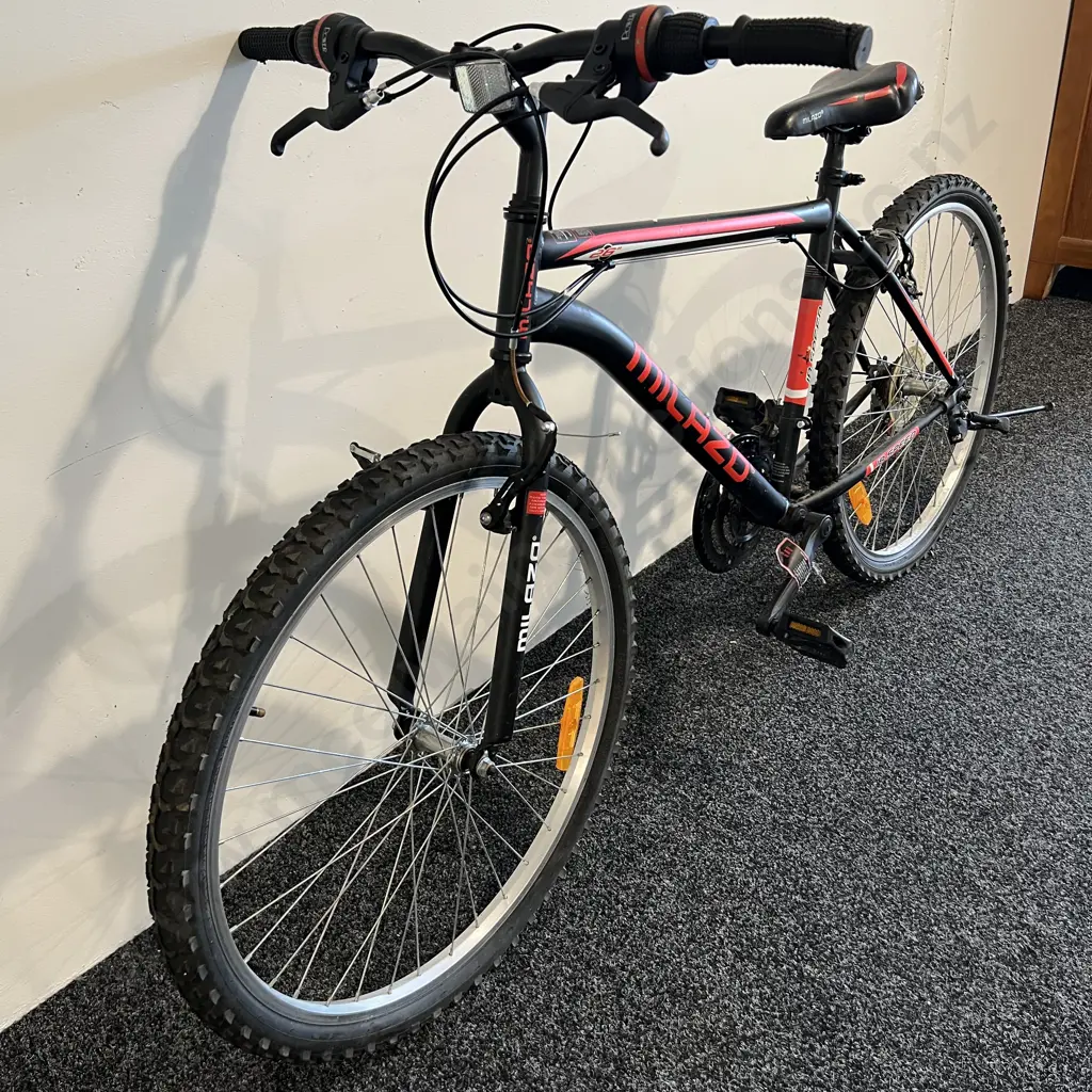 Black and Red Milazo Bike, 18 Speed, Size Medium Image 1++